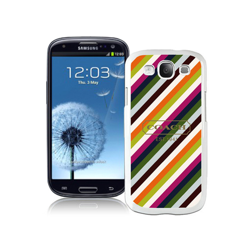 Coach Stripe Multicolor Samsung Galaxy S3 9300 BGL | Coach Outlet Canada - Click Image to Close